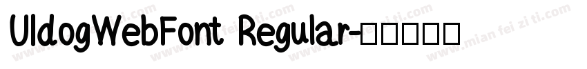UIdogWebFont Regular字体转换